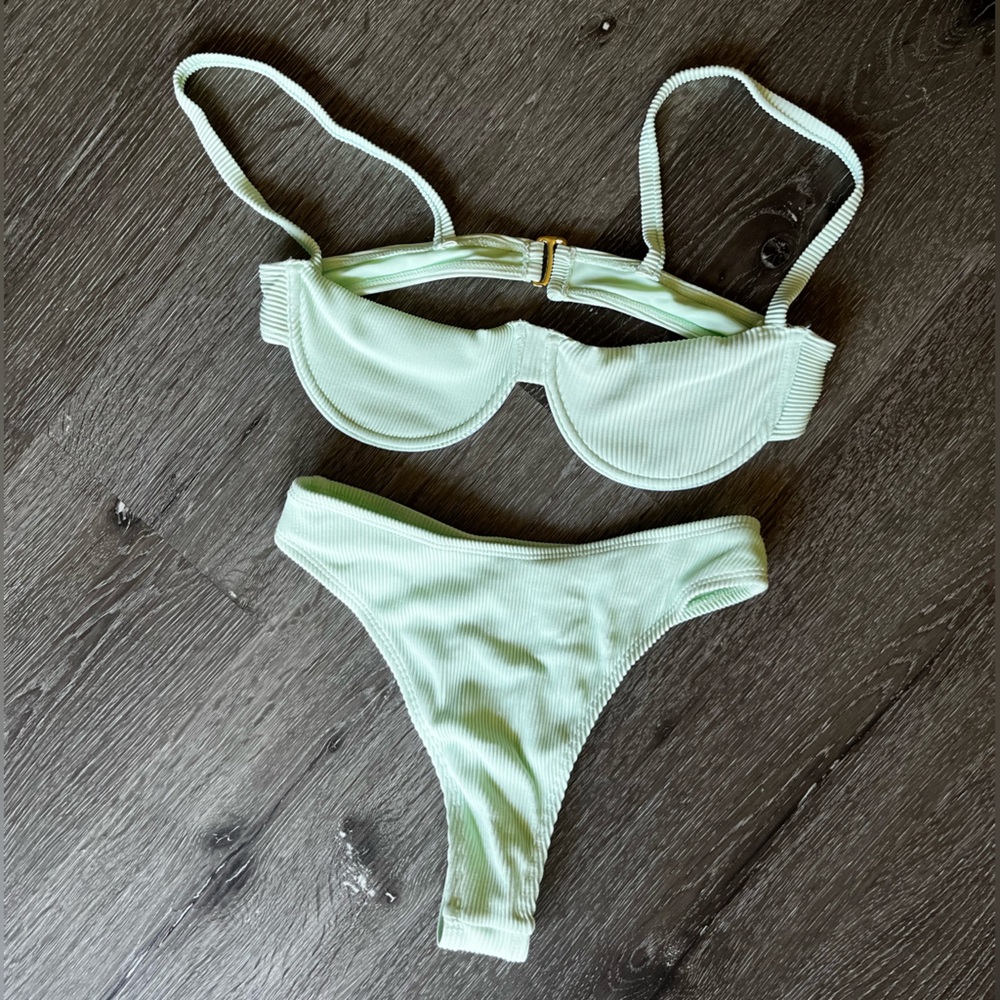 437 Aria Swim Set in a Light Sea Green